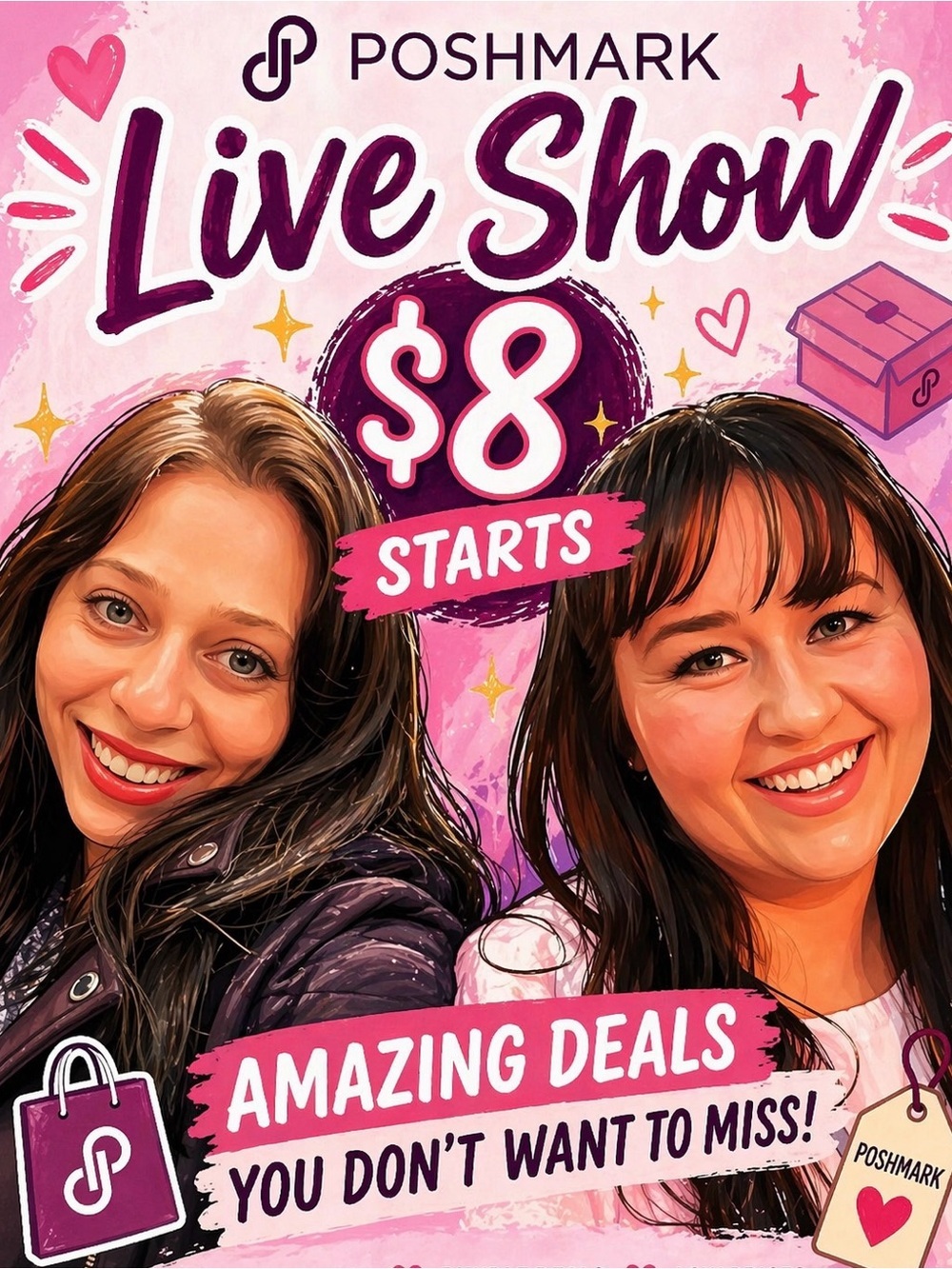 Poshmark Live Show Promotional Poster - LIKE FOR LIVE SHOW ALERT!